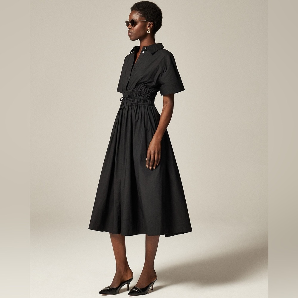 J. Crew Elena shirtdress in cotton poplin. NWT